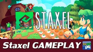 Staxel SteamPC  First Coop Gameplay [upl. by Eenyaj]