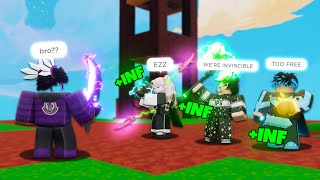 I DESTROYED A TOXIC HEALING SQUAD Roblox Bedwars [upl. by Thomasa209]