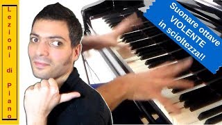 Lezioni di Pianoforte Suonare Ottave quotViolentequot in Scioltezza [upl. by Notniuqal]