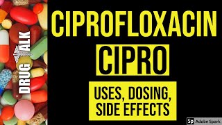 Ciprofloxacin Cipro  Uses Dosing Side Effects [upl. by Amehsyt982]