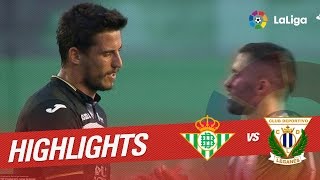 Resumen de Real Betis vs CD Leganés 20 [upl. by Ezri]