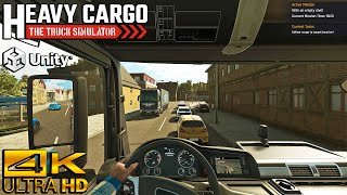 Heavy Cargo  The Truck Simulator  Nice Drive on a Sunny Day  Unity Engine  4K [upl. by Bowles]