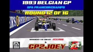 1993 Belgian Grand Prix Rd1216 f1 senna [upl. by Vito]