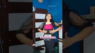 meesho black pink maxi bodycon dress Rs296 shorts shortsvideo youtubeshorts meesho [upl. by Nade]