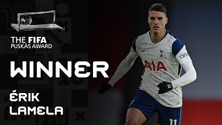 Erik Lamela Goal  FIFA Puskas Award 2021 Winner [upl. by Lseil]