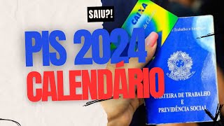 CALENDÃRIO OFICIAL PISPASEP 2024 QUANDO COMEÃ‡A OS PAGAMENTOS DO PIS 2024 [upl. by Damour]