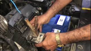 KIA GRAND CARNIVAL BATTERY  VARTA G7 12V 95AH BATTERY INSTALLED [upl. by Nuahsak]