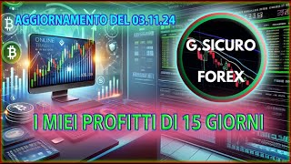 𝔽𝕆ℝ𝔼𝕏 di GSICURO  Aggiornamento sul Nuovo Sistema di Trading I miei profitti in 15 giorni [upl. by Tsiuqram]