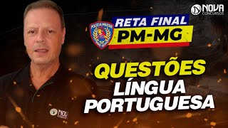 Reta Final Concurso PMMG Resolvendo questões de Língua Portuguesa aulagratuita [upl. by Otilia]