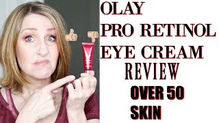 OLAY PRO RETINOL EYE REVIEW [upl. by Aihsat]