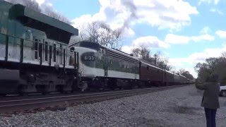 Chasing The Virginian With NampW 611 NS 8099 amp SOU 6133 492016 [upl. by Sihonn]