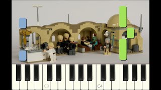 piano tutorial quotCANTINA BANDquot Star Wars episode IV 1977 John Williams with free sheet music [upl. by Ahrat363]