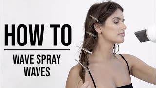 Wave Spray Beach Waves Tutorial  Howto  OUAI  GRWM [upl. by Jerz]