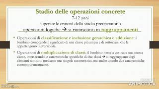 15 24 CFU PSICOLOGIA DELLO SVILUPPO JEAN PIAGET pt2 STADIO DELLE OPERAZIONI CONCRETE [upl. by Harriett]