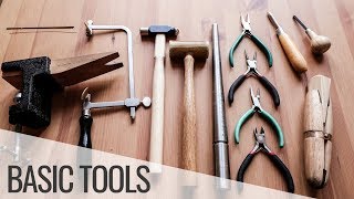 MOST BASIC SILVERSMITHING TOOLS How to make jewelry Metalsmithing for beginners [upl. by Aidyl]