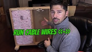 HOW TO FISH CABLE WIRES THROUGH STUDS HORIZONTALLY USING FLEX DRILL BIT [upl. by Rita]