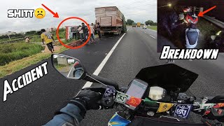 Worst Lorry Accident☹️ Our Bike Breakdown Jog falls To Arakkonam663 Kms Karnataka Ride Last Day [upl. by Holzman]