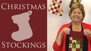 Make a Quilted Christmas Stocking with Jenny of Missouri Star Video Tutorial [upl. by Rafaela211]