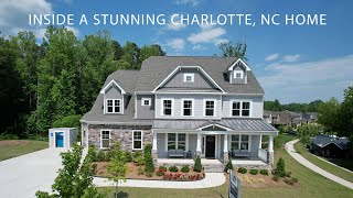 STUNNING BRAND NEW CONTEMPORARY HOME IN CHARLOTTE NC 5 BED 3500 sq ft [upl. by Irelav]