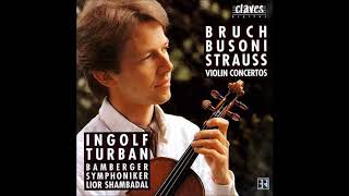 Ferruccio Busoni  Concerto in D major for violin and orchestra Op 35a 1897 [upl. by Oludoet]