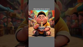 Russell Eats Special Delicious Ramen Noodles🍜😋 Ai Edition shorts funny memes [upl. by Leeban]