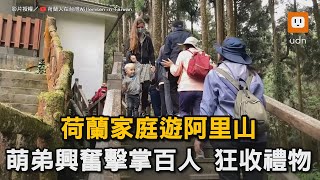 荷蘭家庭遊阿里山 萌弟興奮擊掌百人 狂收禮物｜荷蘭｜台灣｜家庭｜外國人｜阿里山｜旅遊｜熱情｜人情味 WillemsenInTaiwan [upl. by Uaerraj]