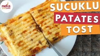 Sucuklu Patatesli Tost Tarifi [upl. by Phillada]