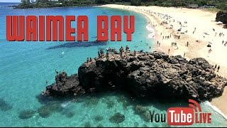 Waimea Bay LIVE from the Drone  North Shore Oahu Drone Tour [upl. by Dorraj]