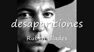 Desapariciones  Ruben Blades [upl. by Wunder]