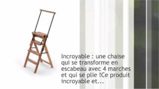 Chaise  Escabeau en bois  vivremieuxcom [upl. by Aldous]