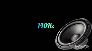 Onda senoidal 140Hz Subwoofer JBL Klipsch SVS Jamo Boston Paradigm Yamaha Sony Onkyo [upl. by Aihsiek]