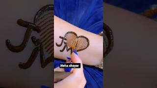 mehndi designs simple hath ka JM name ❤️❤️❤️ bhojpuri trending mehndi shortvideo viralshort [upl. by Honorine]