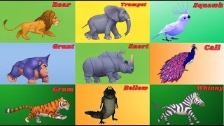 Zoo Animal Sounds Song 9TH11  Animal Sounds Song for Kids  Kids TV [upl. by Kama]