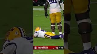 Dallas Turner Made His Presence FELT  2023 LSU at Alabama  CFB [upl. by Aihsetan206]