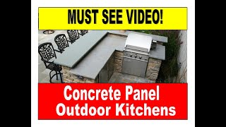 5 reasons not to use concrete panel Outdoor Kitchens Must Watch Before Buying [upl. by Yadseut]