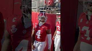 Jalen Milroe leads Alabama out to the Iron Bowl vs Auburn [upl. by Yror]