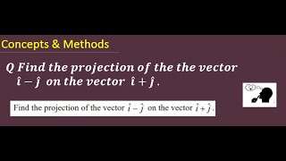 find the projection of the vector ij on the vector ij [upl. by Notsirhc]