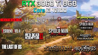 i3 12100  RTX 3060 Ti  Test In 12 Games at 1080p  2023 [upl. by Bez]