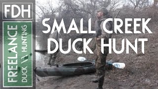 Duck Hunting Small Creek Duck Shoot [upl. by Arteid576]