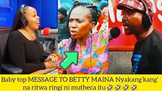 BABY TOP BREATHING FIRE 🔥 MESSAGE TO BETTY MAINA Nyakangkang apitishe thunu na huko🔥🔥 [upl. by Grania]