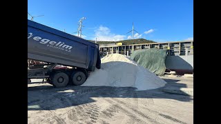 Mv quotSea Breezequot is under loading with 3800 mts of salt in bulk at Aliaga TR destination Izmail port [upl. by Wettam]