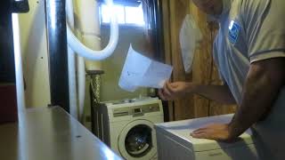 blomberg washerdryer stack unit installation [upl. by Ardried170]