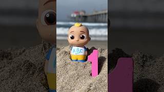 Learn Numbers 123 at the Beach CoComelon Toys cocomelon shorts [upl. by Kosak]