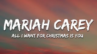 Mariah Carey  All I Want For Christmas Is You Lyrics [upl. by Belda]