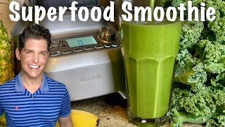 How to Make a Superfood Green Smoothie that Tastes Good Nutritarian amp Vegan [upl. by Pape225]