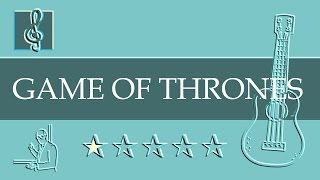 Ukulele TAB  Game of Thrones  Theme Sheet music [upl. by Keg]