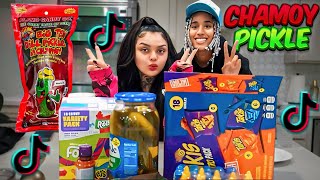 I TRIED THE CHAMOY PICKLE WITH JAIDYN ALEXIS‼️😱🥒🥵🔥 [upl. by Pate]