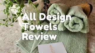 All Design Washcloth Towels Review This Green is so Pretty [upl. by Elroy]