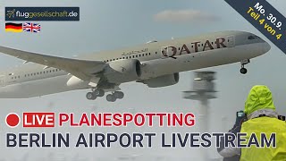 Teil 4 Planespotting LIVE Berlin Airport 🇩🇪 Montag Hoffmannkurven livestream [upl. by Civ]