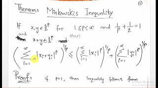 Minkowskis inequality proofmetric space maths by Zahfran [upl. by Flin]